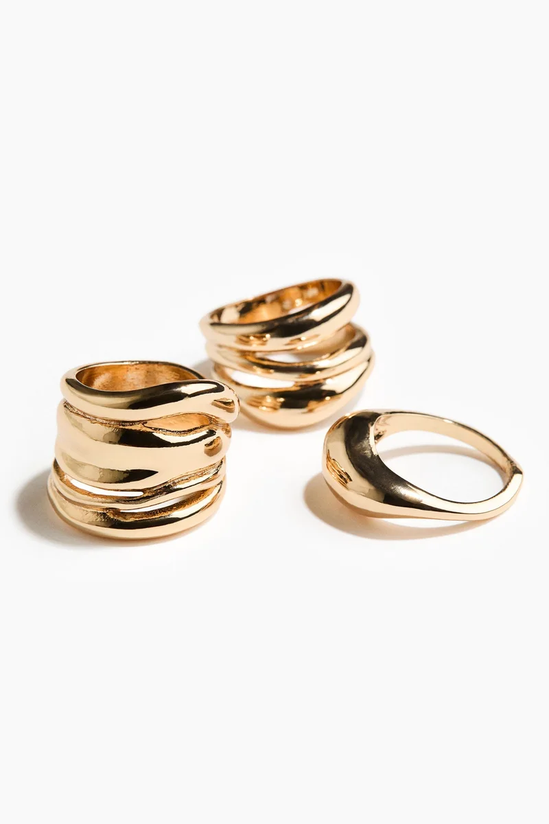 H&M 3-pack rings