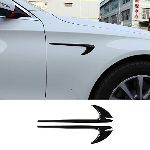 LLKUANG تقليم فتحة الهواء الجانبية بأسلوب AMG من LLKUANG لمرسيدس بنز C E GLC Class W205 W213 X253 (أسود لامع) - Image 1