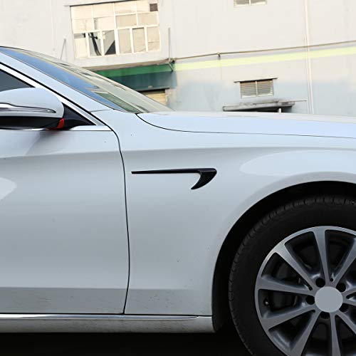 LLKUANG تقليم فتحة الهواء الجانبية بأسلوب AMG من LLKUANG لمرسيدس بنز C E GLC Class W205 W213 X253 (أسود لامع) - Image 4