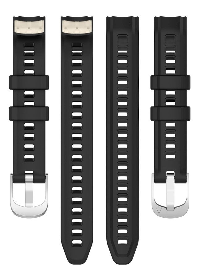 LOKEKE Compatible with Garmin Instinct 2S Replacement Band - Replacement Silicone Wrist Watch Band Strap Compatible with Garmin Instinct 2S(Silicone Black) - Image 2
