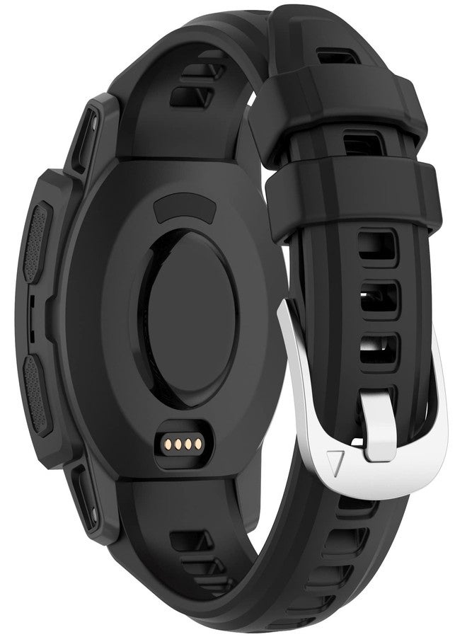LOKEKE Compatible with Garmin Instinct 2S Replacement Band - Replacement Silicone Wrist Watch Band Strap Compatible with Garmin Instinct 2S(Silicone Black) - Image 4