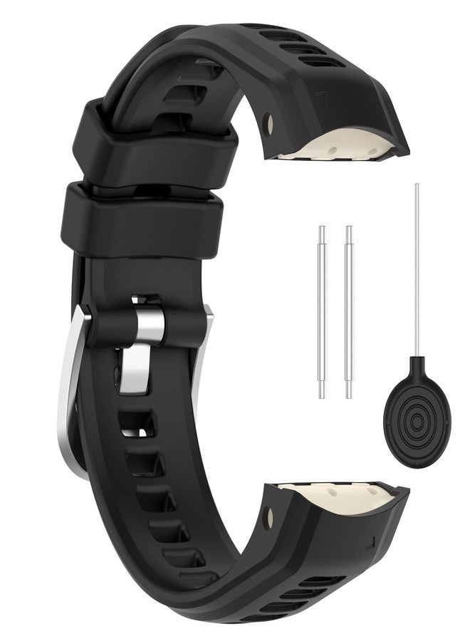 LOKEKE Compatible with Garmin Instinct 2S Replacement Band - Replacement Silicone Wrist Watch Band Strap Compatible with Garmin Instinct 2S(Silicone Black) - Image 1