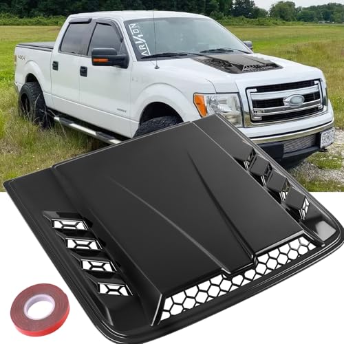 DREAMOTOR Hood Scoops For Cars, Universal Hood Scoop Hood Vents, Automotive Hood Scoops for Trucks Compatible with Dodge Ram 1500 2500 F150 F250 F350 Toyota Tundra GMC Sierra 1500 2500 Jeep Wrangler - Image 1