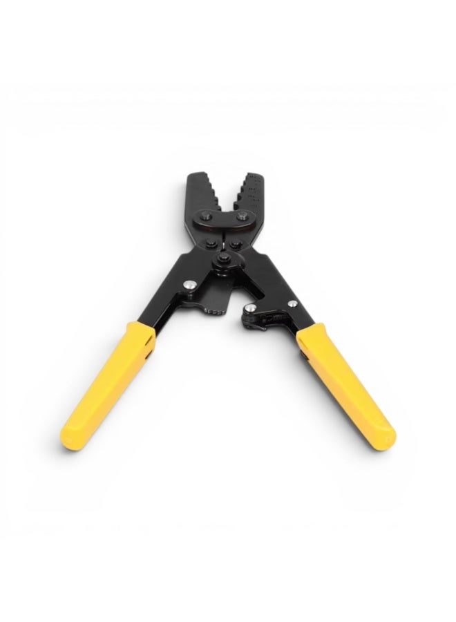 كماشة ضغط كابلات احترافية (Crimping Tool)، أداة كبس الأسلاك الكهربائية شديدة التحمل مع مقابض مريحة. - Image 1