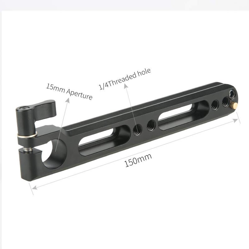 NICEYRIG 15mm Single Rod Clamp with Quick Release NATO Rail Double Sided, 1/4 Thread - 298 - Image 4