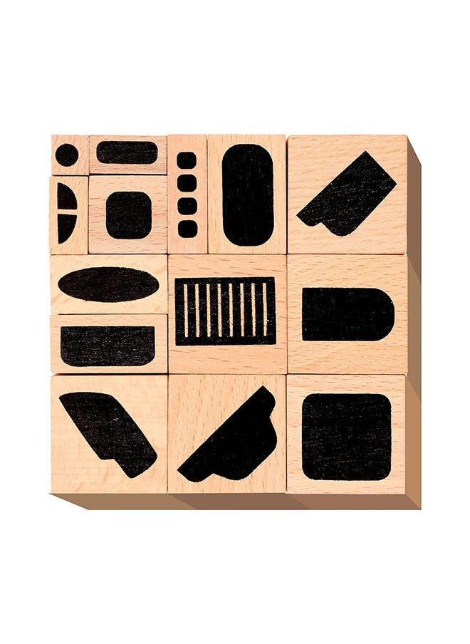 Avenir - Stamp and Match Create Vehicles Craft Imaginative Vehicles With 15 Wooden Stamps, Spark Imagination & Cognitive Development Exciting Craft Kit for Kids 3+ - Image 1