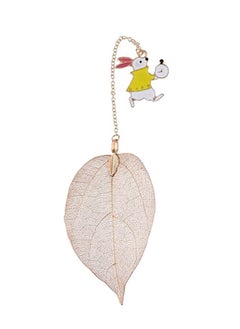 Generic Metal Leaf Bookmark With Rabbit  - Image 1