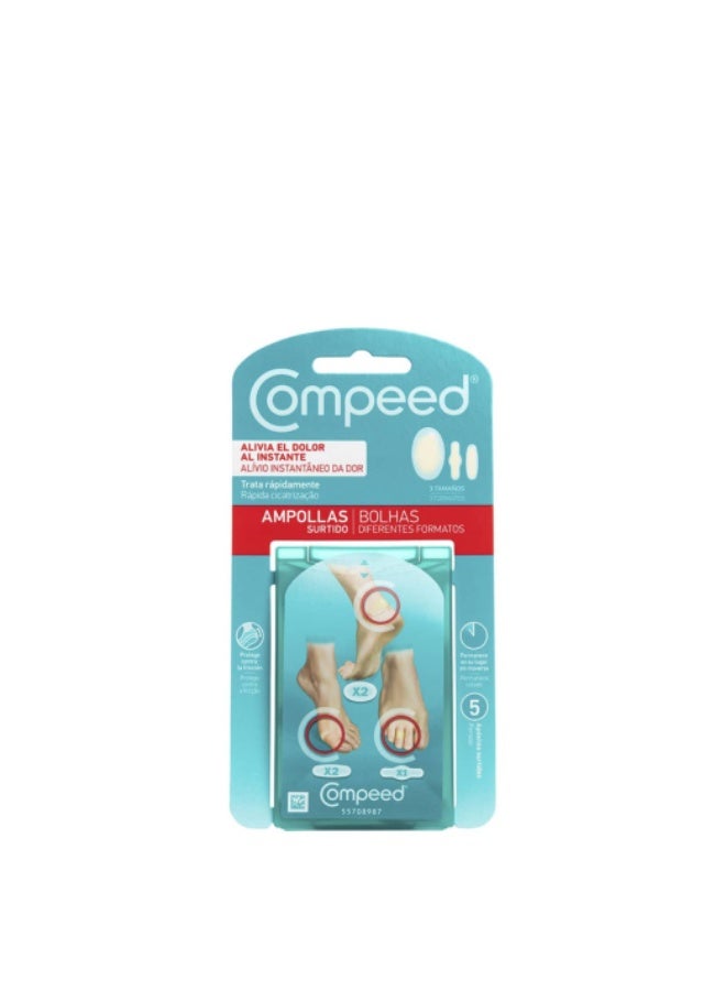 Compeed Blister Plasters Mixed Sizes x5 - Image 1