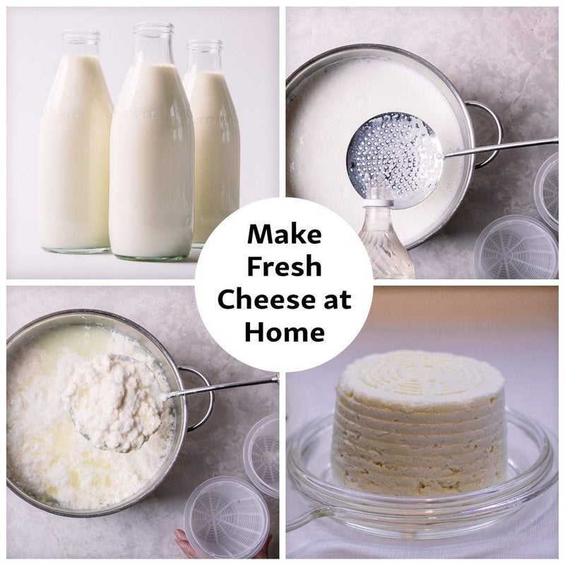 Country Trading Co. Cheesemaking Molds - Ricotta Cheese Draining Baskets for Home Cheese making Made in Italy - Image 4