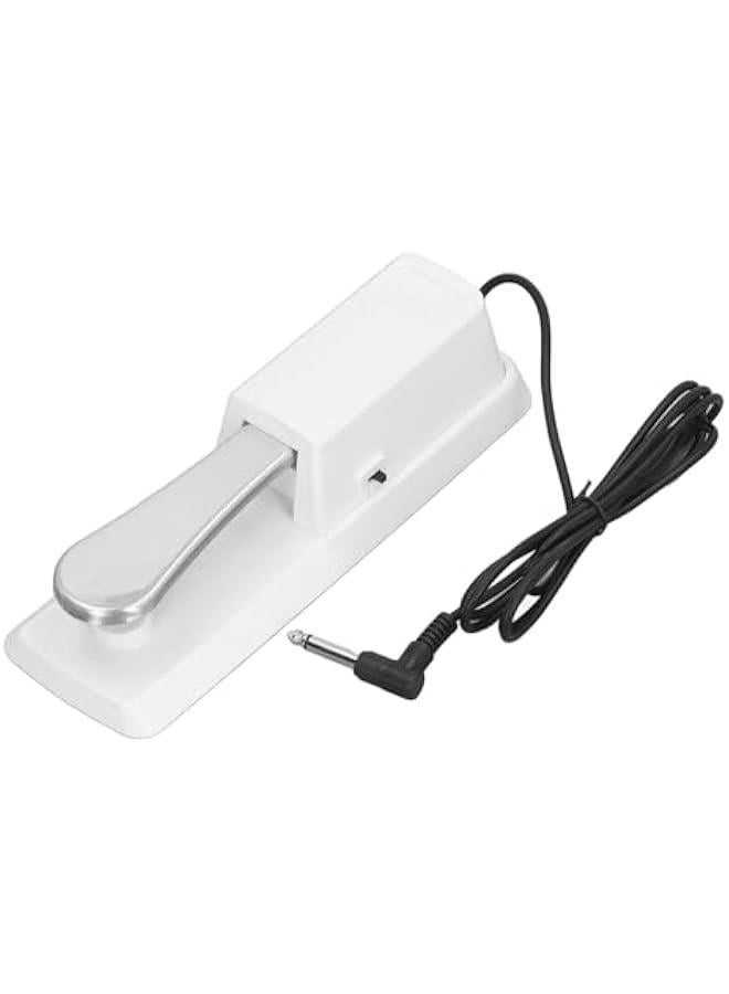 Sustain Pedal, Universal Keyboard Sustain Pedal with 1/4in (6.35mm) Input Plug & Anti Slip Rubber Bottom, Piano Foot Pedal for Digital Piano, Electronic Keyboard, MIDI - Image 1