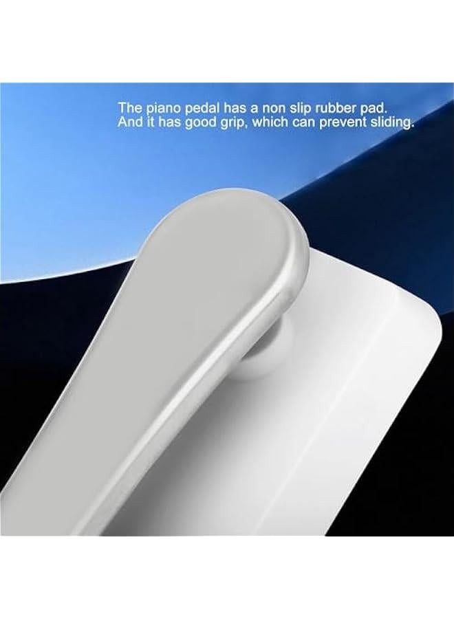 Sustain Pedal, Universal Keyboard Sustain Pedal with 1/4in (6.35mm) Input Plug & Anti Slip Rubber Bottom, Piano Foot Pedal for Digital Piano, Electronic Keyboard, MIDI - Image 3