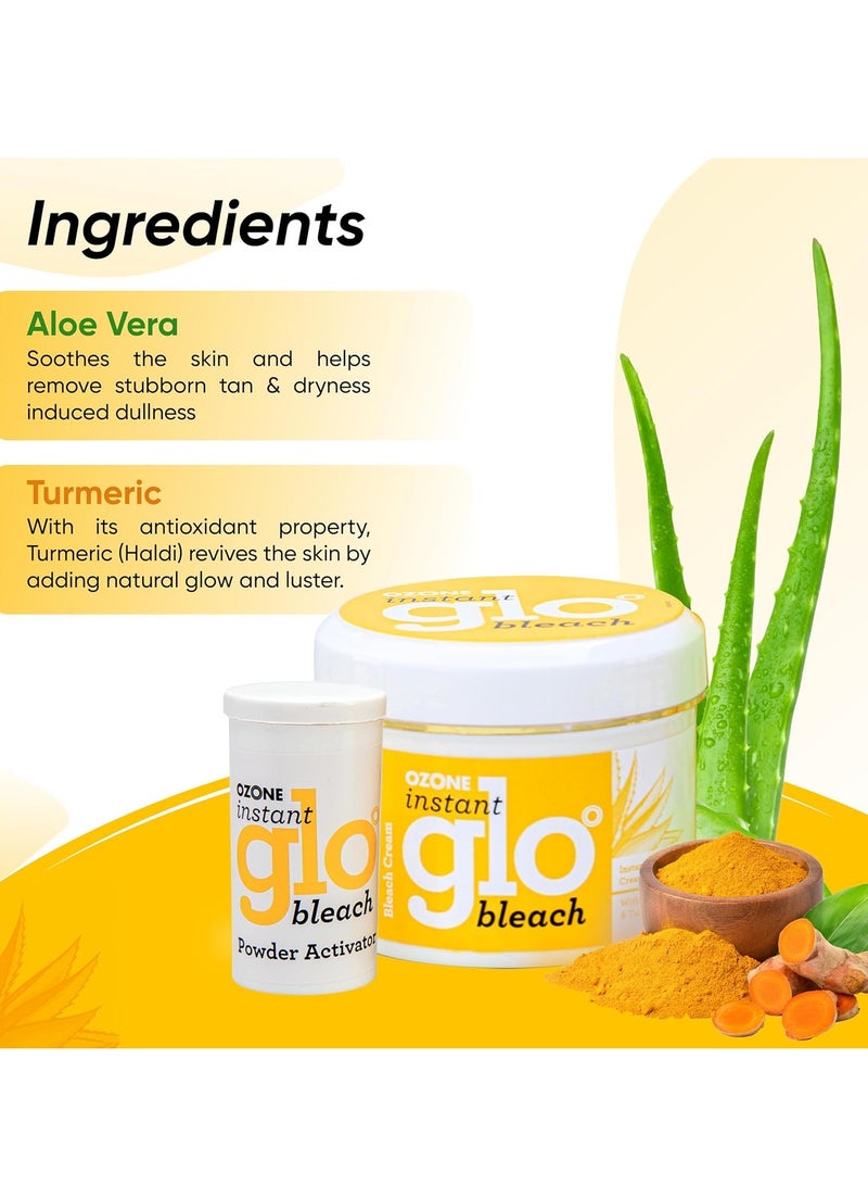 أوزون كريم التبييض الفوري من أوزون | خلاصة الصبار والكركم | تفتيح سريع وفعال للرجال والنساء | 250 جرام - Image 3