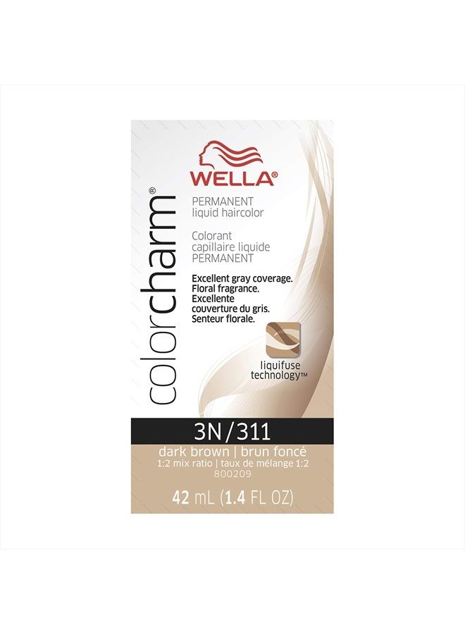 WELLA Color Charm WELLA colorcharm Permanent Liquid Hair Color for Gray Coverage 3N Dark Brown - Image 2