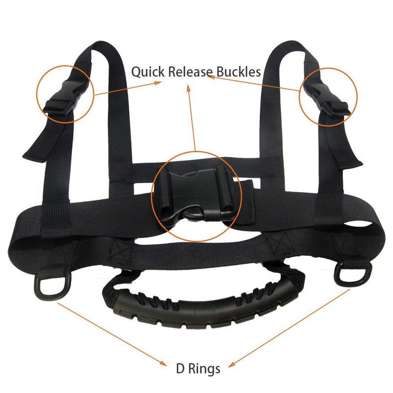 ZipSeven Kids Ski Harness Heavy Duty Ski Shoulder Training Harness Ski Training Leash for Skating, Skateboarding, Snowboard, Roller Skating, Cycling for Kids and Beginners - Image 3