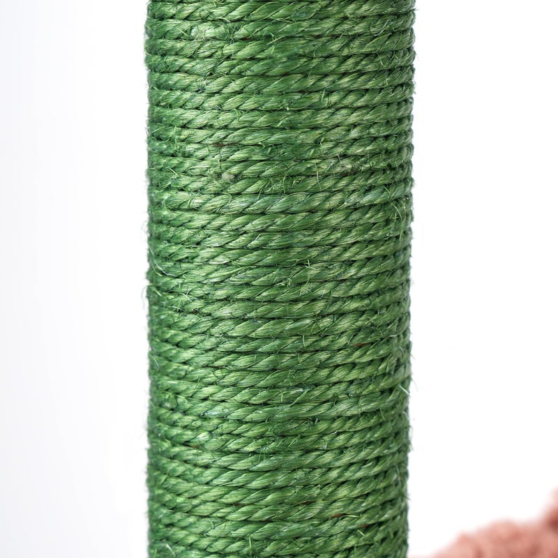 AIWIKIDE 37.4" Cactus Cat Tree Tower with Twin Cat Condos for Indoor Cats, All-in-One Activity Center with Cat Scratching Post Cozy Sleeping Perch Hammock and Toy Balls,Green â€¦ - Image 4