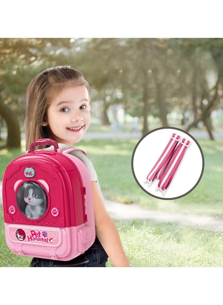 Male and female backpack role-playing family toys - Image 2