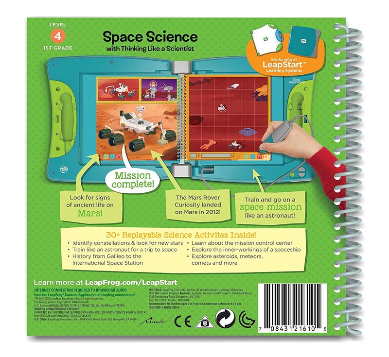 LeapFrog LeapStart 1st Grade Activity Book: Space Science and Thinking Like a Scientist (Requires LeapStart System) - Image 2