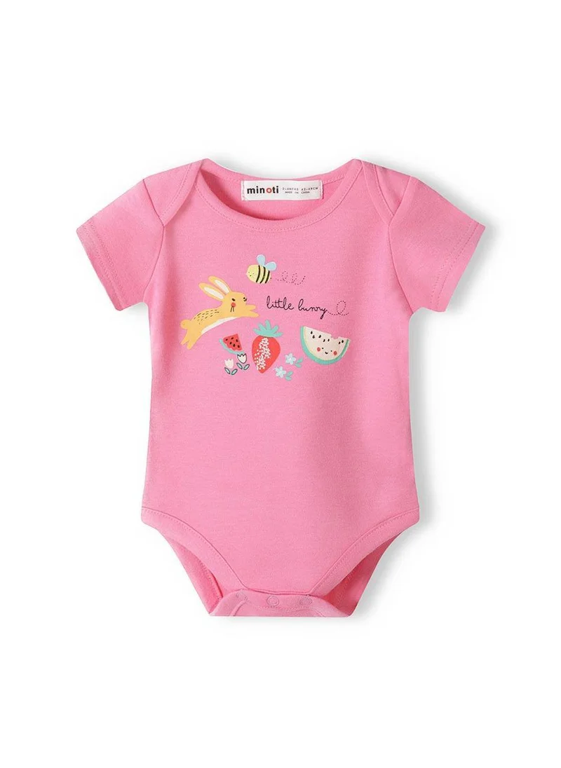 MINOTI 2-Pack Baby Bodysuits with Short Sleeves and Playful Print