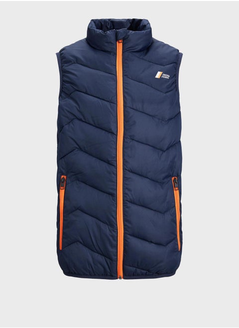 Youth Zippered Puffer Gilet