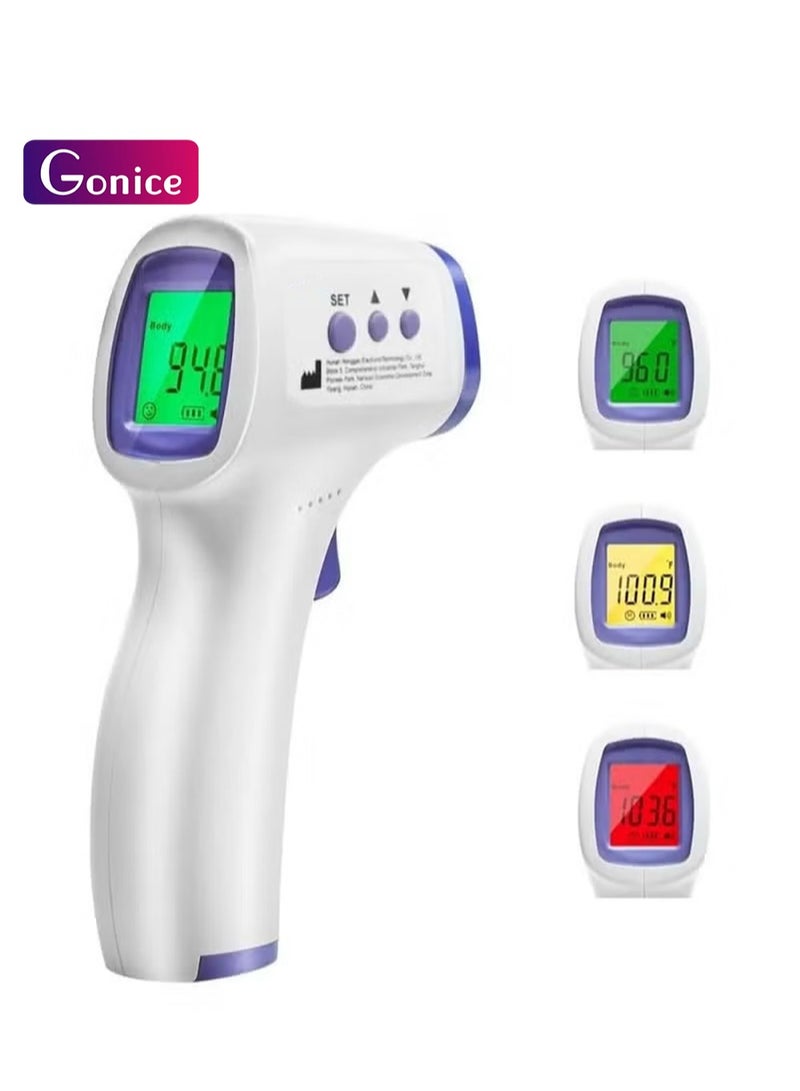 Gonice One-Click Non-Contact Infrared Thermometer with 3-Color Fever Alert, 1-Second Measurement & Multi-Use Function - Image 1