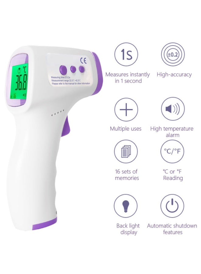 Gonice One-Click Non-Contact Infrared Thermometer with 3-Color Fever Alert, 1-Second Measurement & Multi-Use Function - Image 3