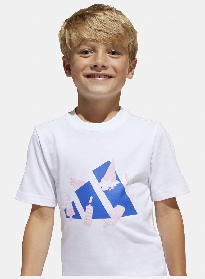 Adidas Lounge Ice Graphic T-Shirt Kids - Image 3