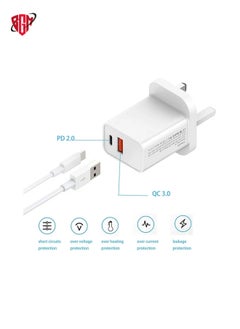 BGM 18W USB Fast Wall Charger Adapter Compatible with Apple iPhone 12/Pro/Max/Mini/SE/11/X XS, iPad Air/Pro, Samsung Galaxy S20/Note20/10, Huawei P40  - Image 2
