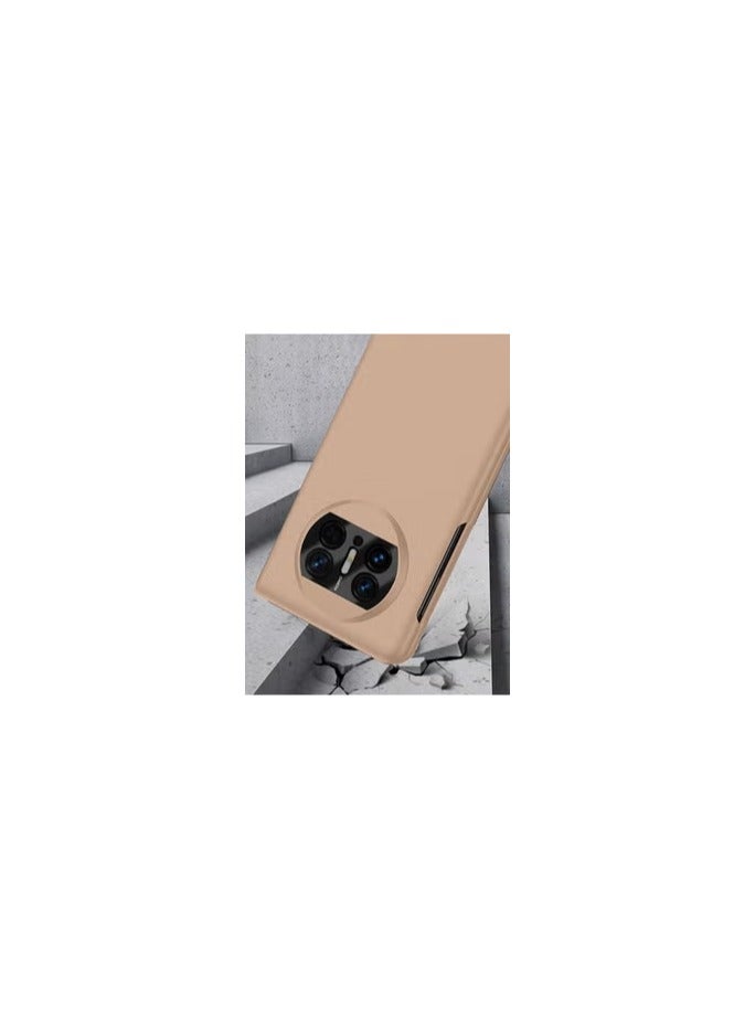 CATANES Huawei Mate X3 Polycarbonat Case With Tempered Glass Shockproof Cover Gold - Image 2