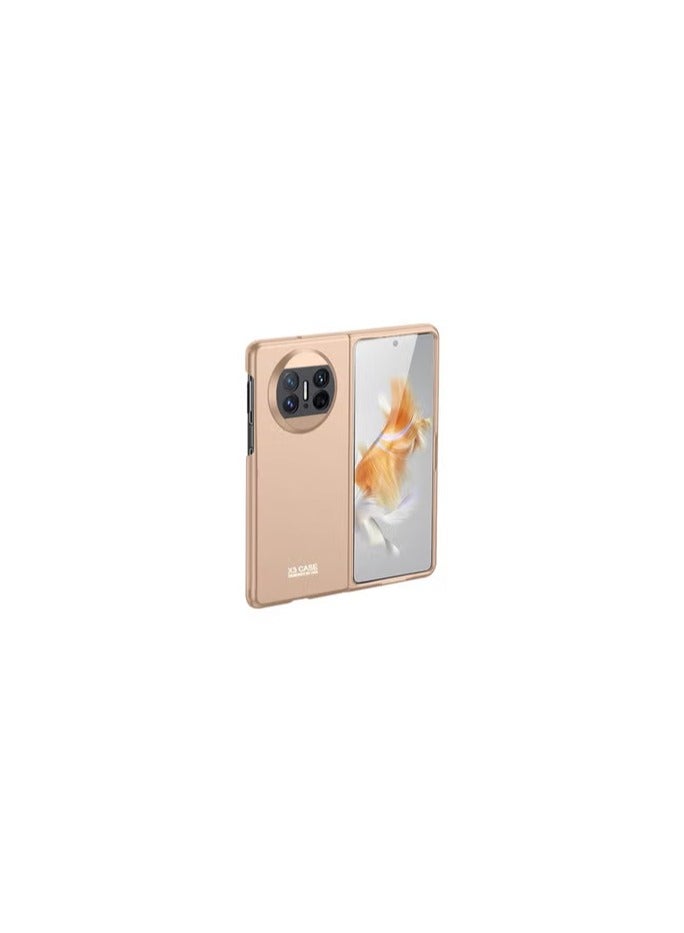 CATANES Huawei Mate X3 Polycarbonat Case With Tempered Glass Shockproof Cover Gold - Image 1