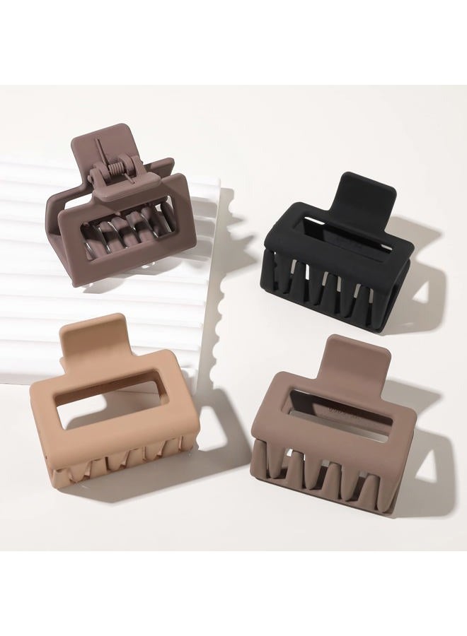 Ivyu Women's Hair Accessories - Matte Square and Rectangle Medium & Small Claw Clips for Thick, Thin or Long Hair, Strong Hold, Non-Slip Styling - Image 2