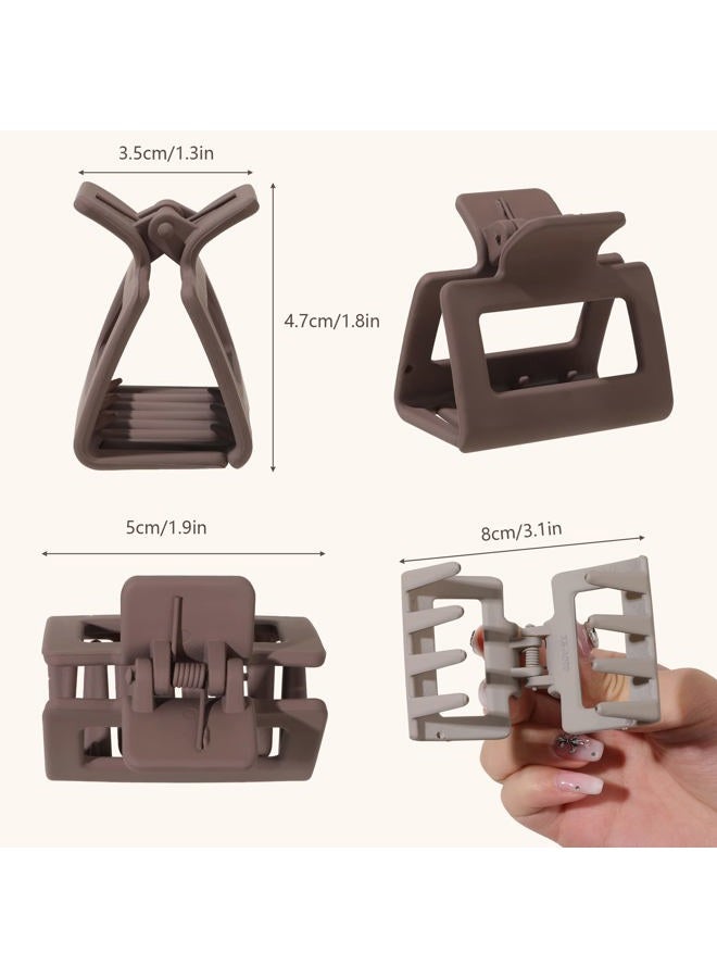 Ivyu Women's Hair Accessories - Matte Square and Rectangle Medium & Small Claw Clips for Thick, Thin or Long Hair, Strong Hold, Non-Slip Styling - Image 5