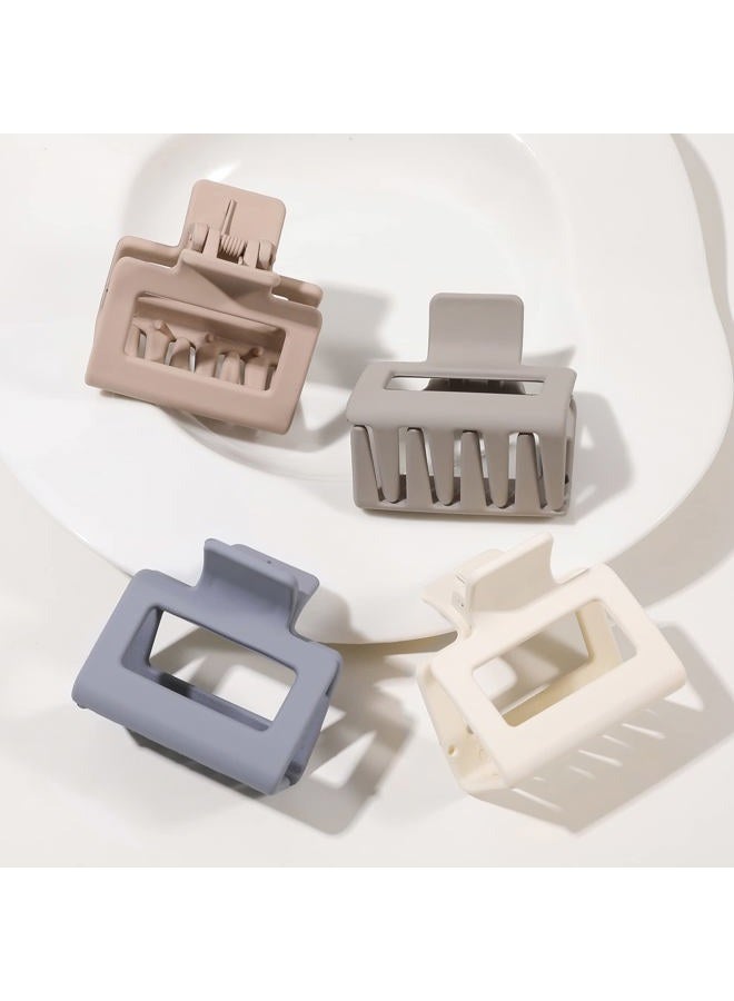 Ivyu Women's Hair Accessories - Matte Square and Rectangle Medium & Small Claw Clips for Thick, Thin or Long Hair, Strong Hold, Non-Slip Styling - Image 3