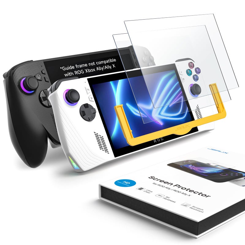 JSAUX Screen Protector for ROG Xbox Ally/ROG Xbox Ally X (2025) / ROG Ally 2-Pack, Ultra HD 9H Hardness Tempered Glass Protector, 7 inch Anti-Scratch Screen Protector for ROG Ally X - Image 1