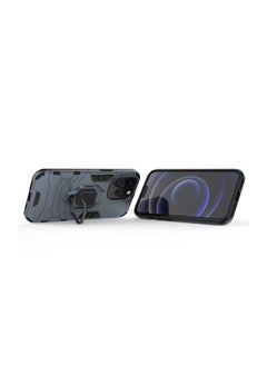 RICOONLINE Protective Phone Case Cover for iPhone13 Pro with Ring Stand Navy Blue  - Image 4