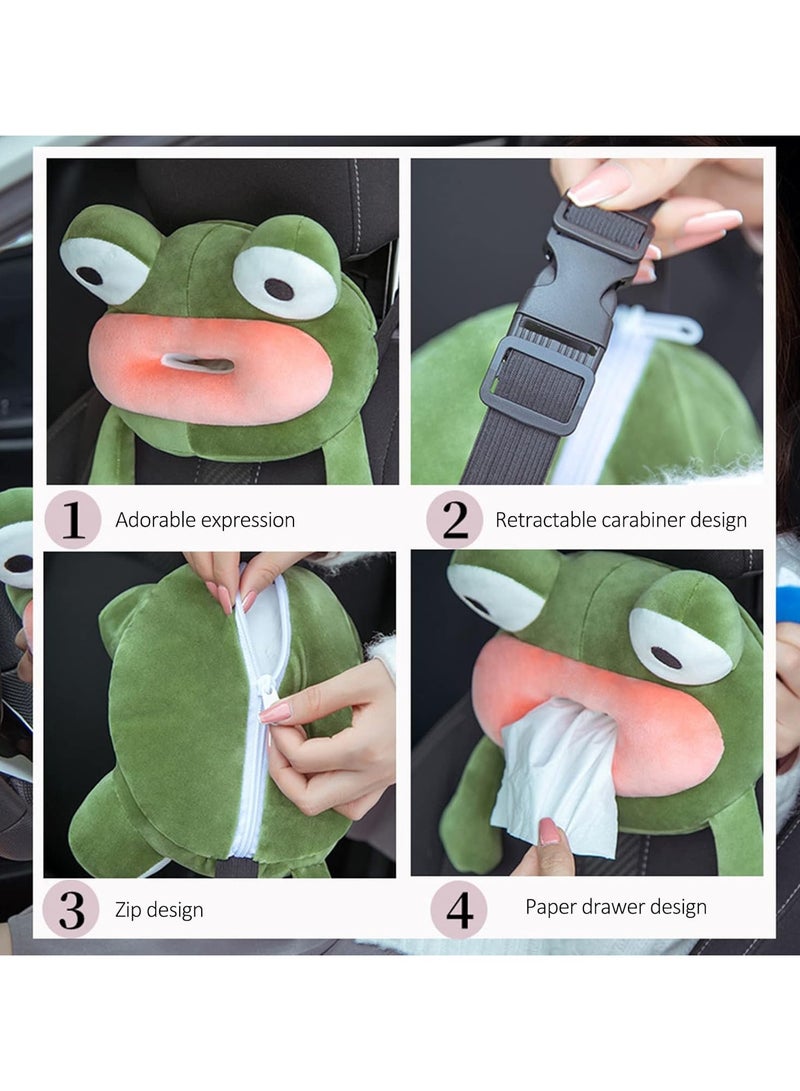 كيلا صندوق مناديل على شكل حيوانات كرتونية على شكل سيارة، موزع مناديل على شكل سمكة قرش، صندوق مناديل على شكل حيوان كرتوني، منظم غطاء صندوق مناديل مزخرف للسيارة والمنزل والحمام - Image 5
