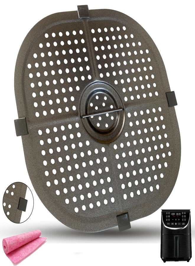 GSZN صينية قلي مربعة الشكل من GSZN لأجهزة القلي الهوائي من جورميا سعة 8 كوارت GAF838/GAF856/GAF826 و7 كوارت GAF798/GAF716/GAF778، صينية شواء مطورة غير لاصقة، رف شبكي لأجهزة القلي الهوائي من جورميا - Image 1