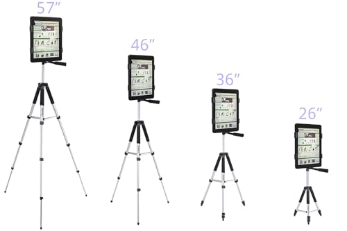 Acuvar 57" inch Pro Series Aluminum Tripod with an Tablet Tripod Mount Adapter for Apple iPad, iPad Air, iPad mini & Most Other, Tablet Floor Stand Compatible with iPad Pro, Camera - Image 5