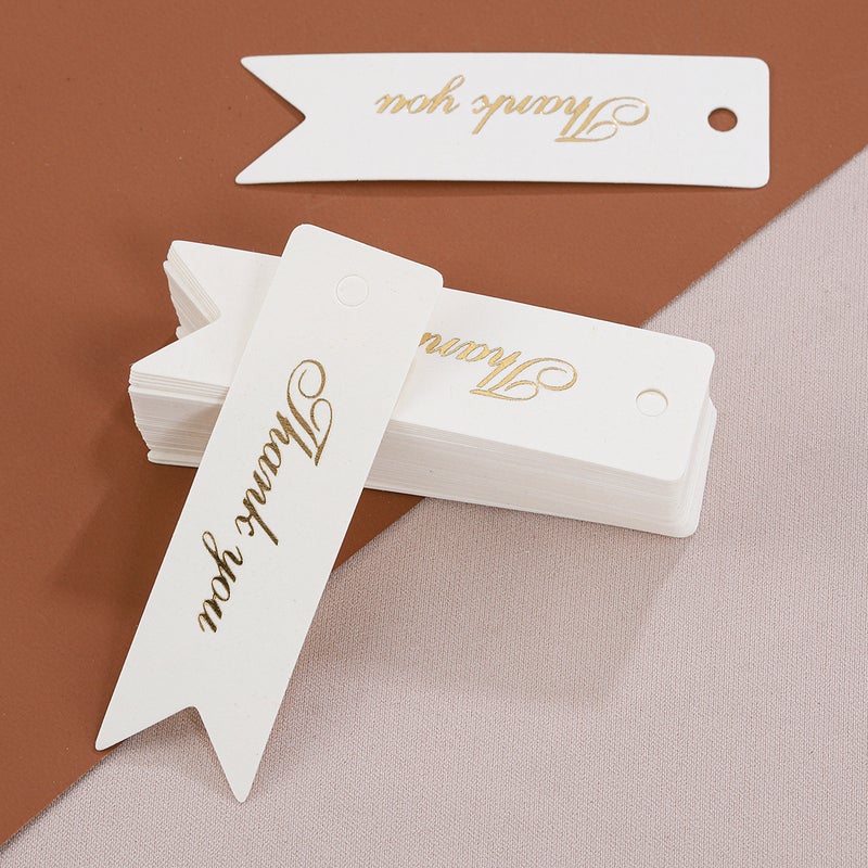 Packaging Hanging Cards Thank You Small Tags Kraft Paper Baking Gift Packaging Labels - Image 3