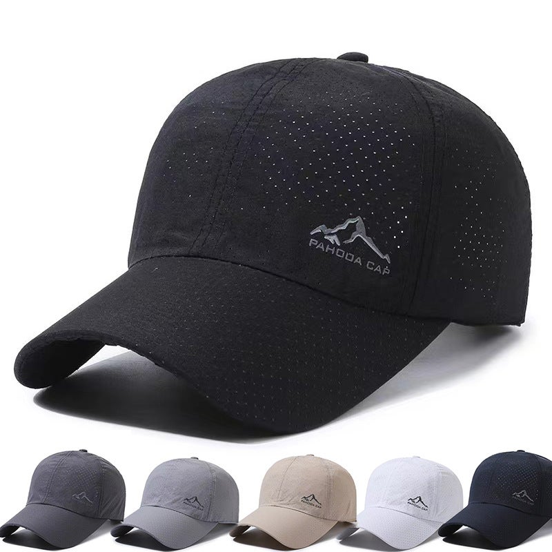 Summer Outdoor Sunshade Quick-Drying Hat Men'S And Women'S Travel Breathable Punched Full Mesh Baseball Cap Peak Cap - Image 2