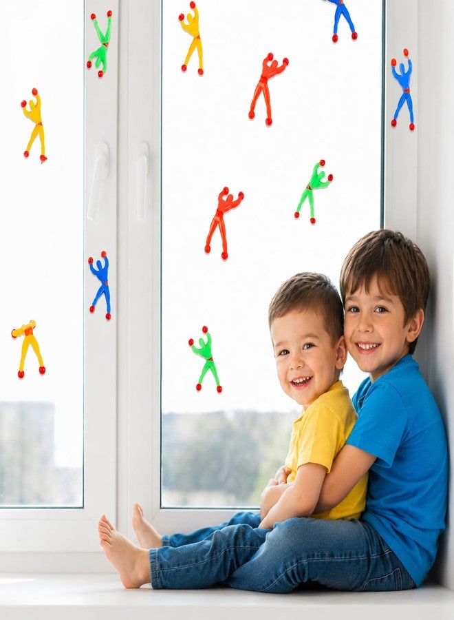 PUJI Wall Climbing Sticky Man Toy (Pack of 5) - Stretchy Climbing Action Figures for Kids, Sticky Wall Crawler Party Favor & Birthday Return Gift, Random Colors - Image 4