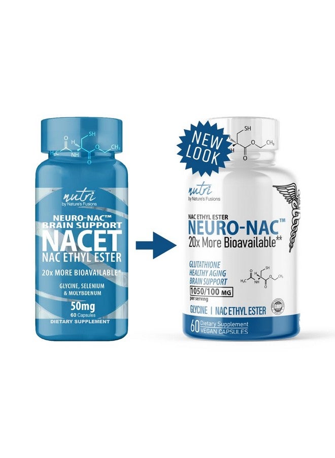 Nature's Fusions Neuro NAC Supplement N-Acetyl Cysteine Ethyl Ester (Pack of 2)- 20x More Bioavailable Than NAC 600 mg - Boost Glutathione 10x More Than Liposomal Glutathione - 120 Capsules - Image 2