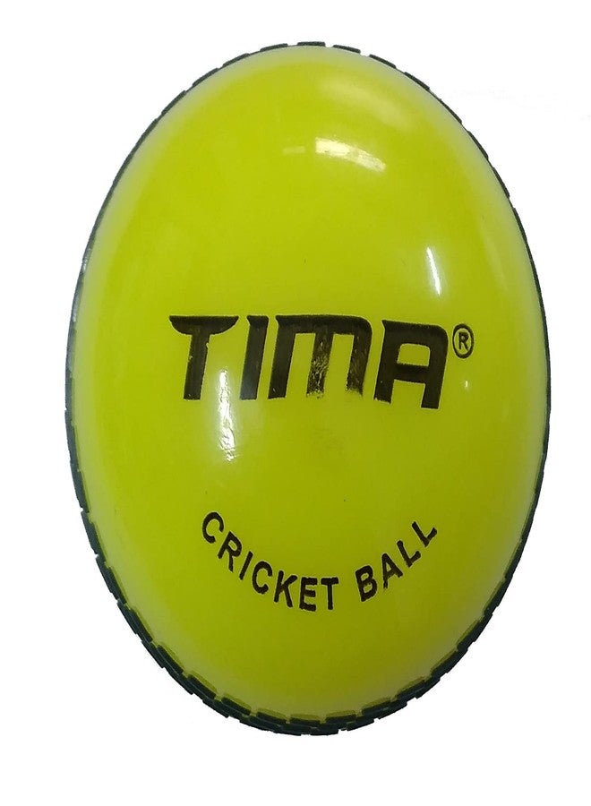 TIMA Sports Fun Poly Hard Synthetic Red Cricket Ball (Yellow Pack of 6) - Image 5