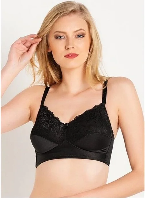ماجيك فورم 1764 Lace Non-Wireless Lifting Bra - Black