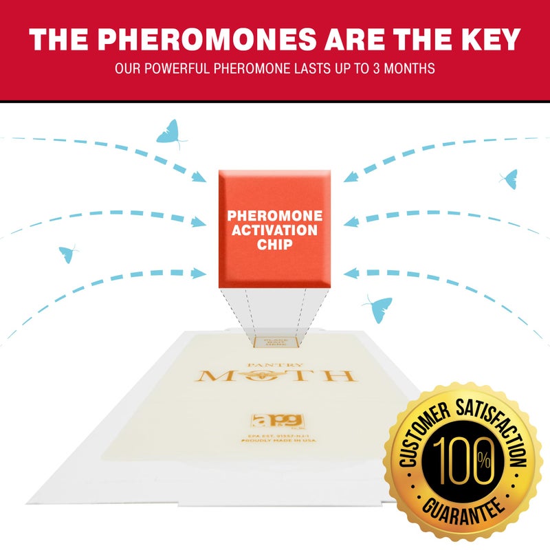 Catchmaster Pantry Pest & Moth Traps 6-Pk, Bug Killer for Kitchen Storage & Pantry Cabinet, Sticky Moth Traps for House, Protect Pet Food, Kitchen Cabinets & Pantry Storage, Pet Safe Glue Traps - Image 2