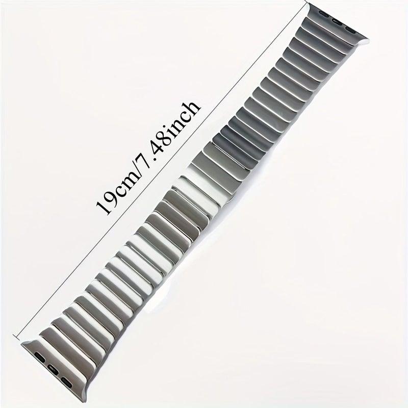 Stainless Steel Butterfly Buckle Metal Wristband Compatible With 42 44 45 46 49 Mm Apple Watch Ultra Series 10 9 8 7 6 5 4 3 2 1 SE Star Color Adjustable Size With Tool Band Not Include Watch - Image 2