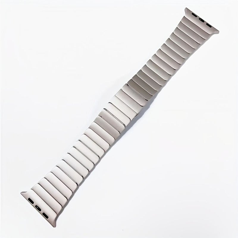 Stainless Steel Butterfly Buckle Metal Wristband Compatible With 42 44 45 46 49 Mm Apple Watch Ultra Series 10 9 8 7 6 5 4 3 2 1 SE Star Color Adjustable Size With Tool Band Not Include Watch - Image 3