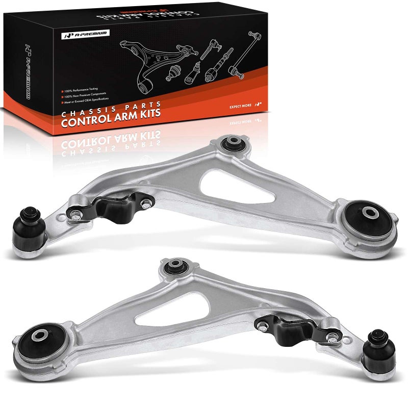 A-Premium Front Lower Control Arm Assembly Compatible with Nissan Pathfinder Infiniti JX35 2013 QX60 2014-2019 Left and Right 2-PC Set