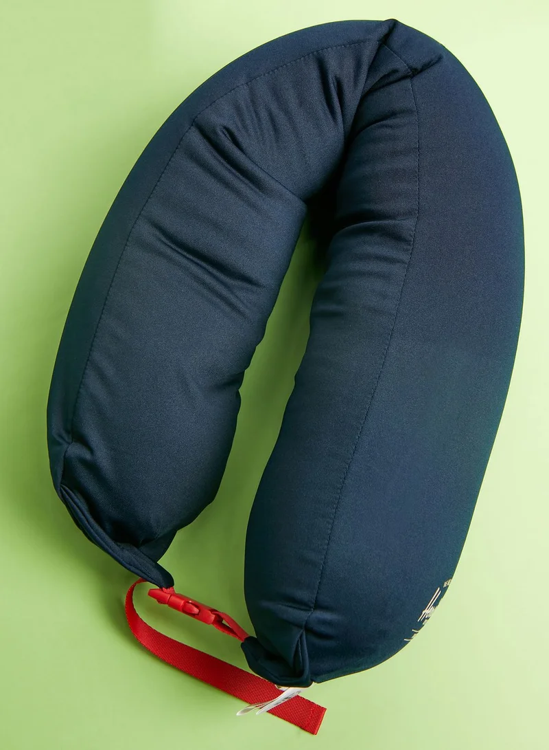 Herschel Navy Red Microbead Travel Neck Pillow