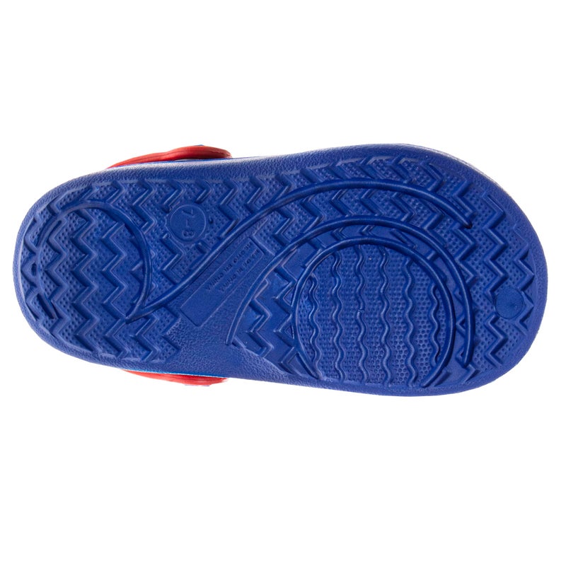 Josmo Kids Paw Patrol Clog Sandal Waterproof Slip-On Slides for Boys - Chase and Marshall Closed Toe Clogs with Backstrap - Blue Red (Size 9-10 Toddler) - Image 3