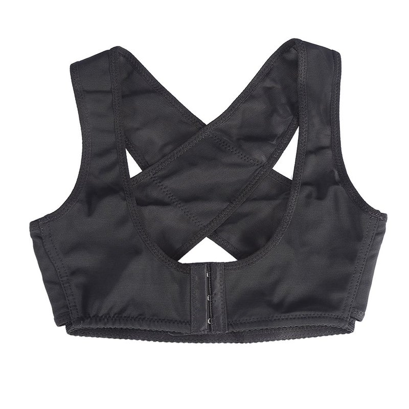 woobles Back Support Posture Corrector for Women, Adjustable Elastic Posture Corrector Brace Shoulder Support Adjustable Back Correction Belt, Improves Posture & Back Pain Relief(S-Black) - Image 1